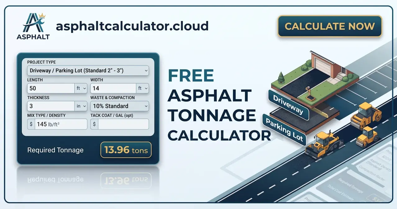 Asphalt Calculator 1 Asphalt calculator tonnage calculation example